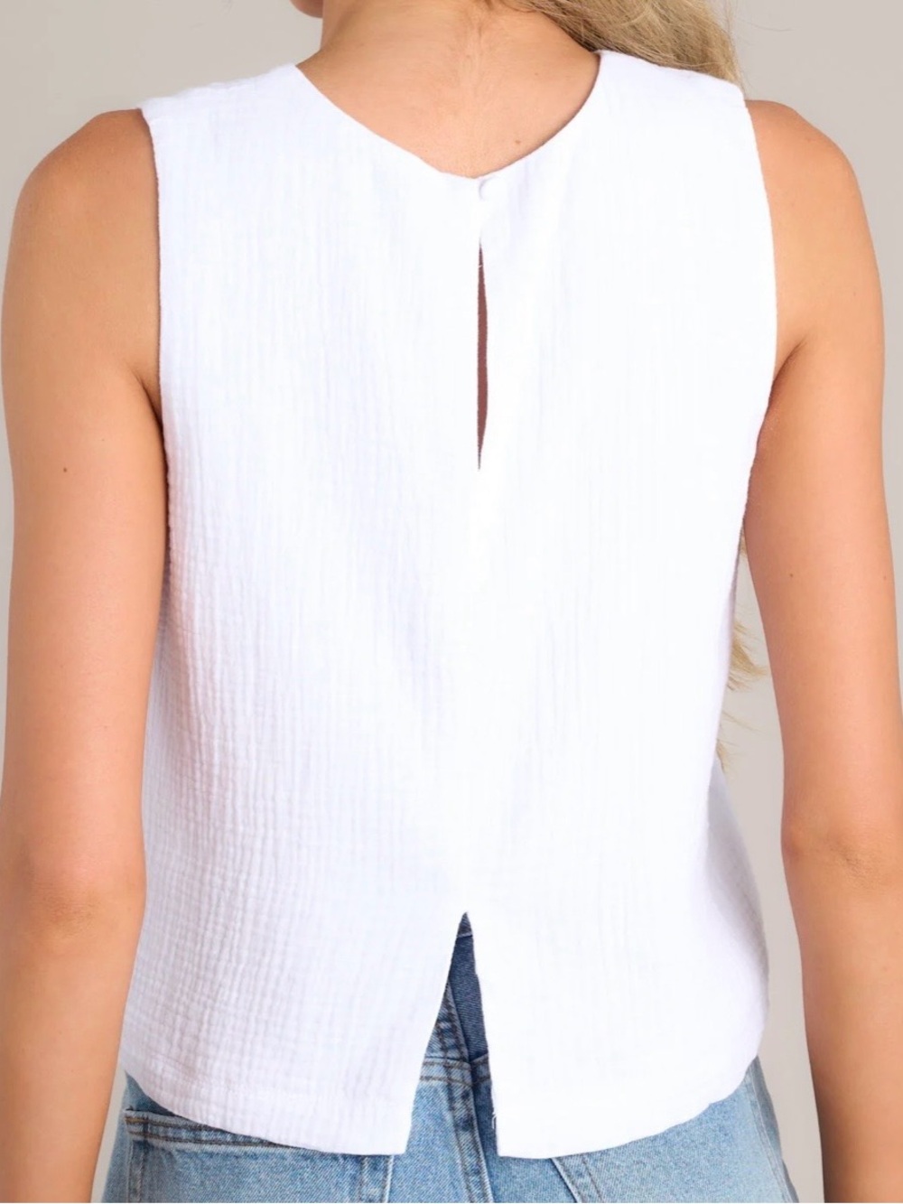 Z-SUPPLY BEAU WHITE GAUZE TOP - Picture 2 of 9